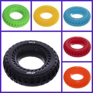 Зелёный кистевой эспандер JELLO из силикона, нагрузка 30-80LB