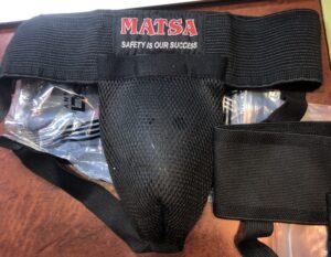 Мужская защита паха MATSA черного цвета, размеры XS-XL