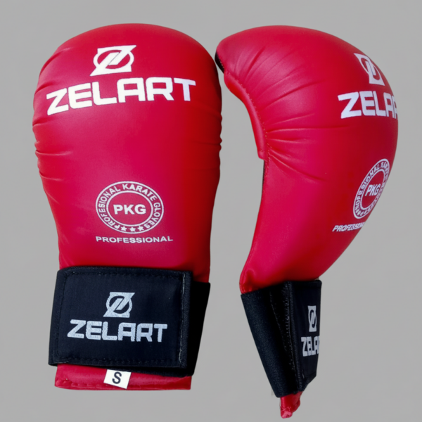 Накладки ,перчатки для карате ZELART MATSA, размеры S-XL, цвет красный