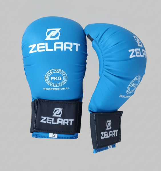 Накладки, перчатки для карате ZELART MATSA, размеры S-XL, цвет синий