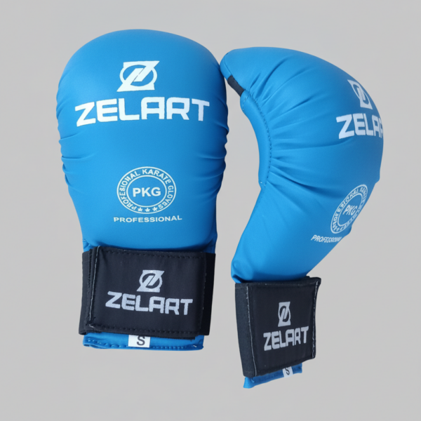 Накладки, перчатки для карате ZELART MATSA, размеры S-XL,  цвет синий