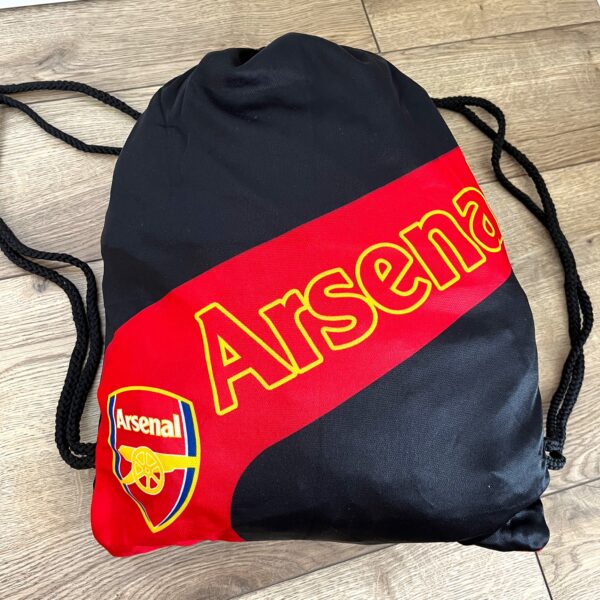 Рюкзак-мешок ARSENAL черно-красный, полиэстер, размер 37х46 см