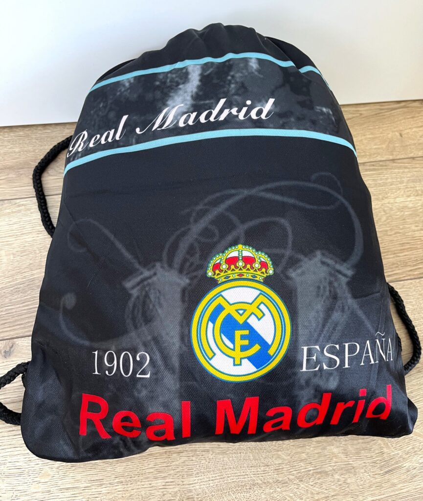 Рюкзак-мешок REAL MADRID черно-красный, из полиэстера, 39х49 см