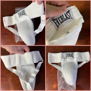 Мужская защита паха EVERLAST белого цвета, размеры XS-XL, для единоборств
