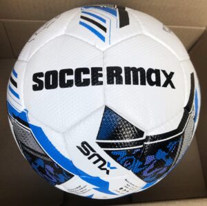 Футбольный мяч CRYSTAL SOCCERMAX бело-синий, полиуретан PU, размер №5