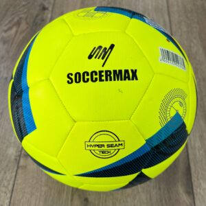 Футбольный мяч HYBRID SOCCERMAX размер №5, PU, желто-голубая расцветка