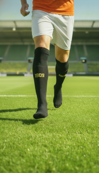 Гетры детские с символикой футбольного клуба BORUSSIA DORTMUND AWAY 2025, размер 27-35, цвет чёрный