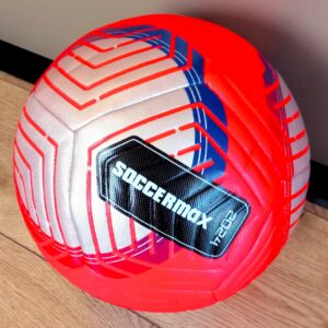 Футбольный мяч SOCCERMAX из PU, красный, размер №5, для игры