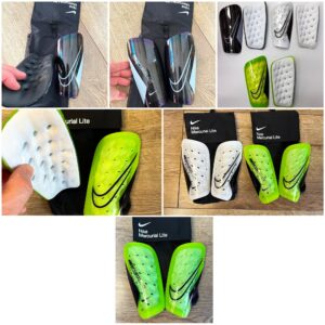 Футбольные щитки NIKE размера M, черный вариант без крепежных резинок
