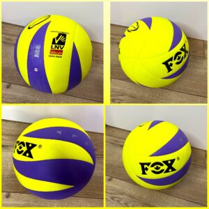Волейбольний м'яч FOX розміру №5 з поліуретану, жовто-синій