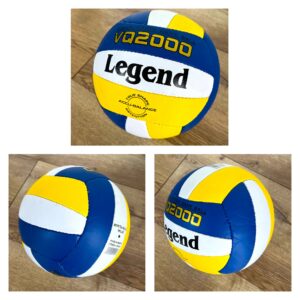 Мяч волейбольный LEGEND-91, размер №5,  PU, цвет синий-желтый-белый