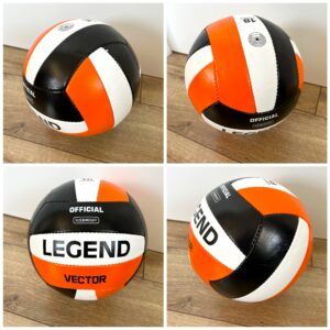 Мяч волейбольный LEGEND-45 VECTOR, размер №5,PU, оранжевый-черный